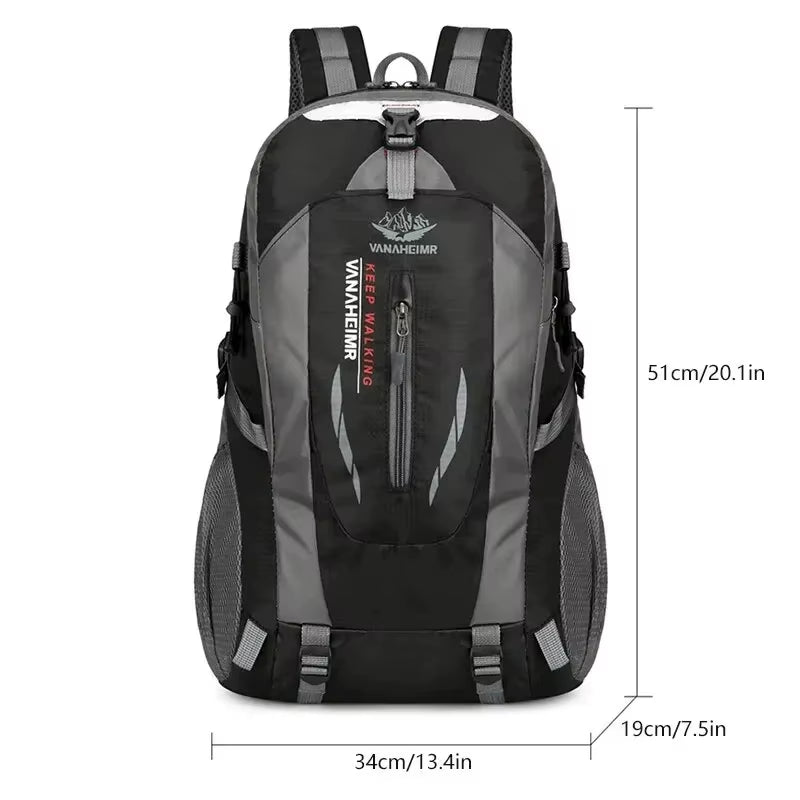 40L Outdoor Waterproof Large Capacity Hiking Bag Camping Backpack Travel Rucksack Nylon Bags Hiking Travel Bag
