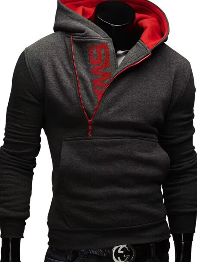Men'S Hoodie Zipper Pocket Polka Pot Print Hoodie Sweatshirt Sport Outdoor Casual Everyday Hoodie Slim Fit Sweatshirt