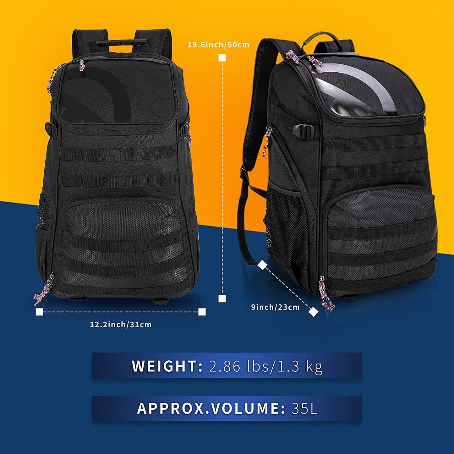 Ultimate Large Basketball Backpack with Dedicated Ball Compartment and Shoe Pocket - Perfect for All Sports Lovers!