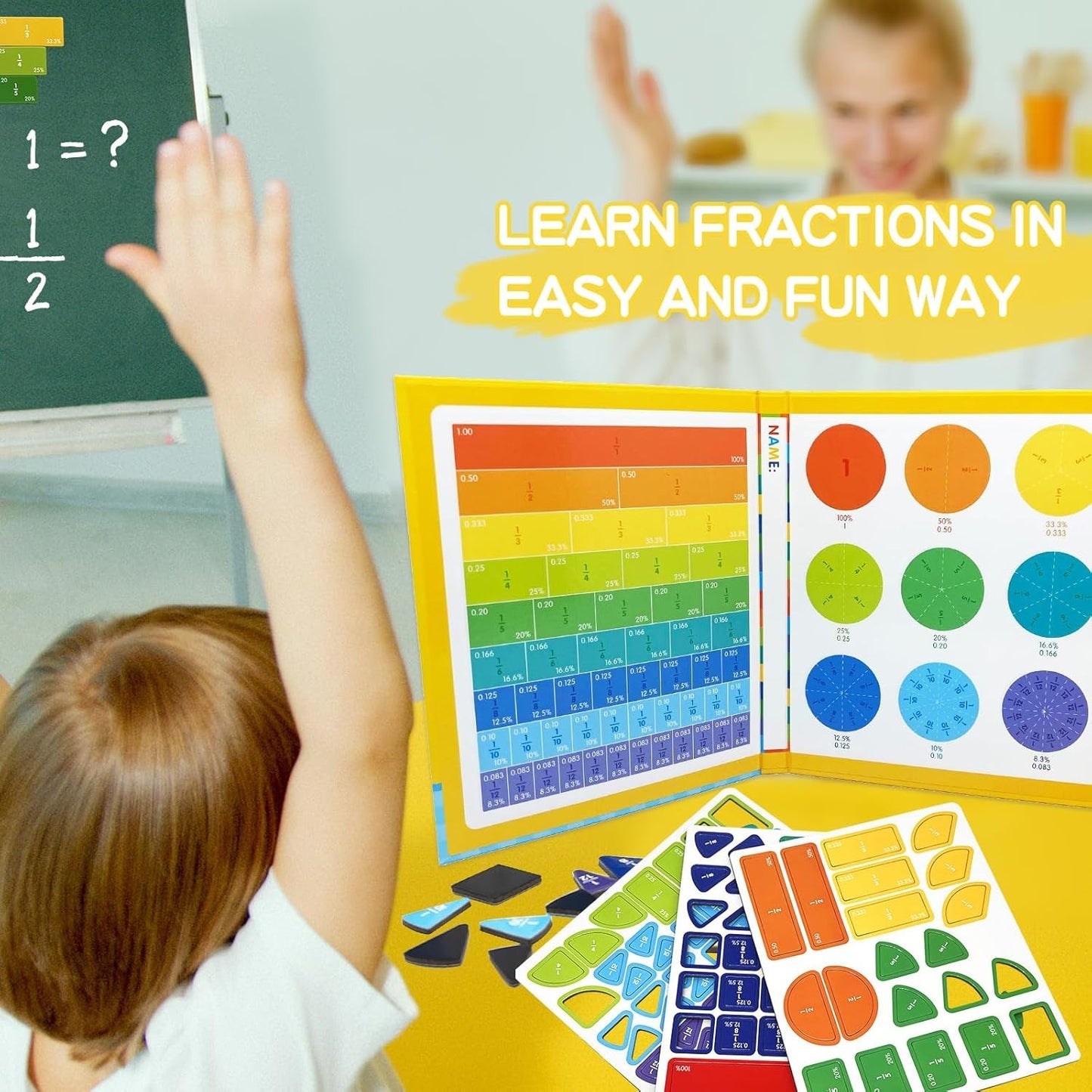 Engaging Montessori Magnetic Fraction Puzzle: Make Math Fun for Kids!