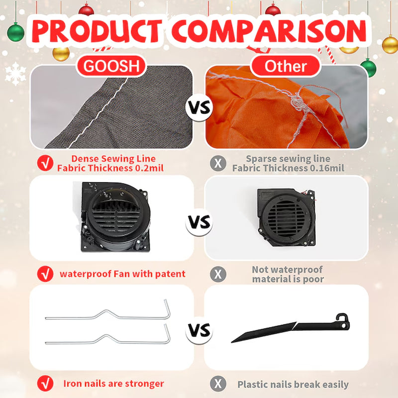 Delightful 5.6-Foot Lighted Snowman Inflatable for a Magical Christmas Display