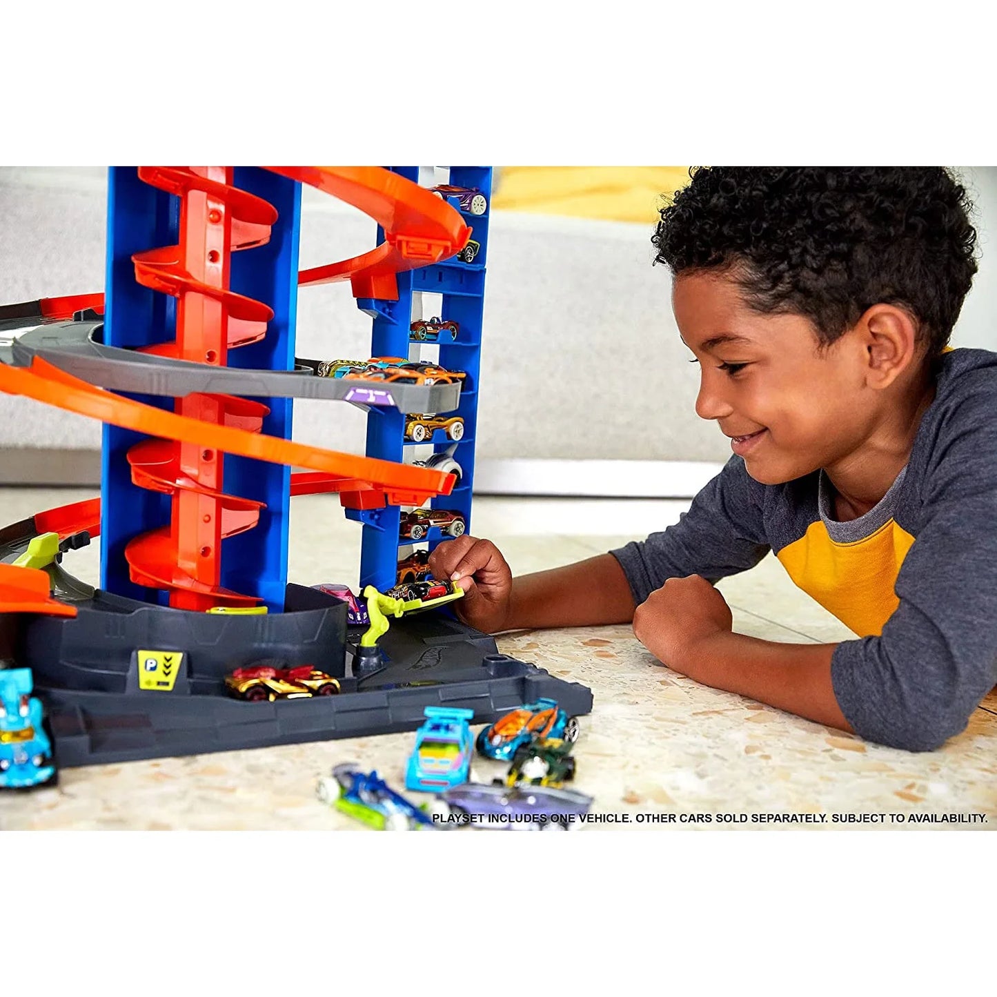 Experience the Thrill of the Hot Wheels City Mega Garage Playset - Ultimate 4-Level Parking Adventure!