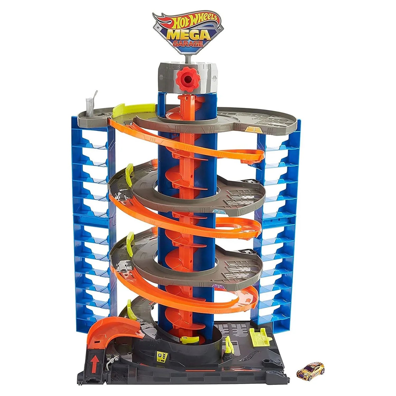 Experience the Thrill of the Hot Wheels City Mega Garage Playset - Ultimate 4-Level Parking Adventure!