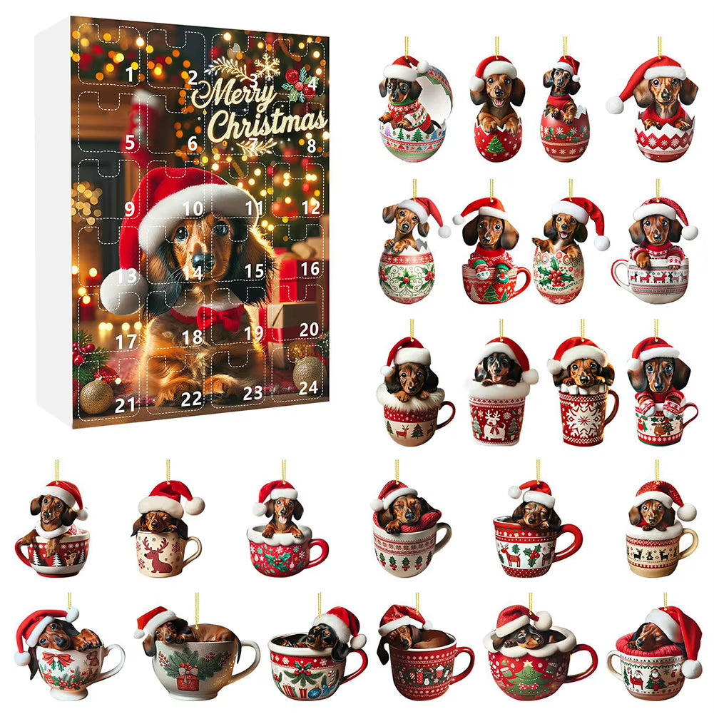 Delightful Dachshunds Christmas Advent Calendar 2024 - A Fun Countdown to the Holidays for Kids and Dog Lovers!