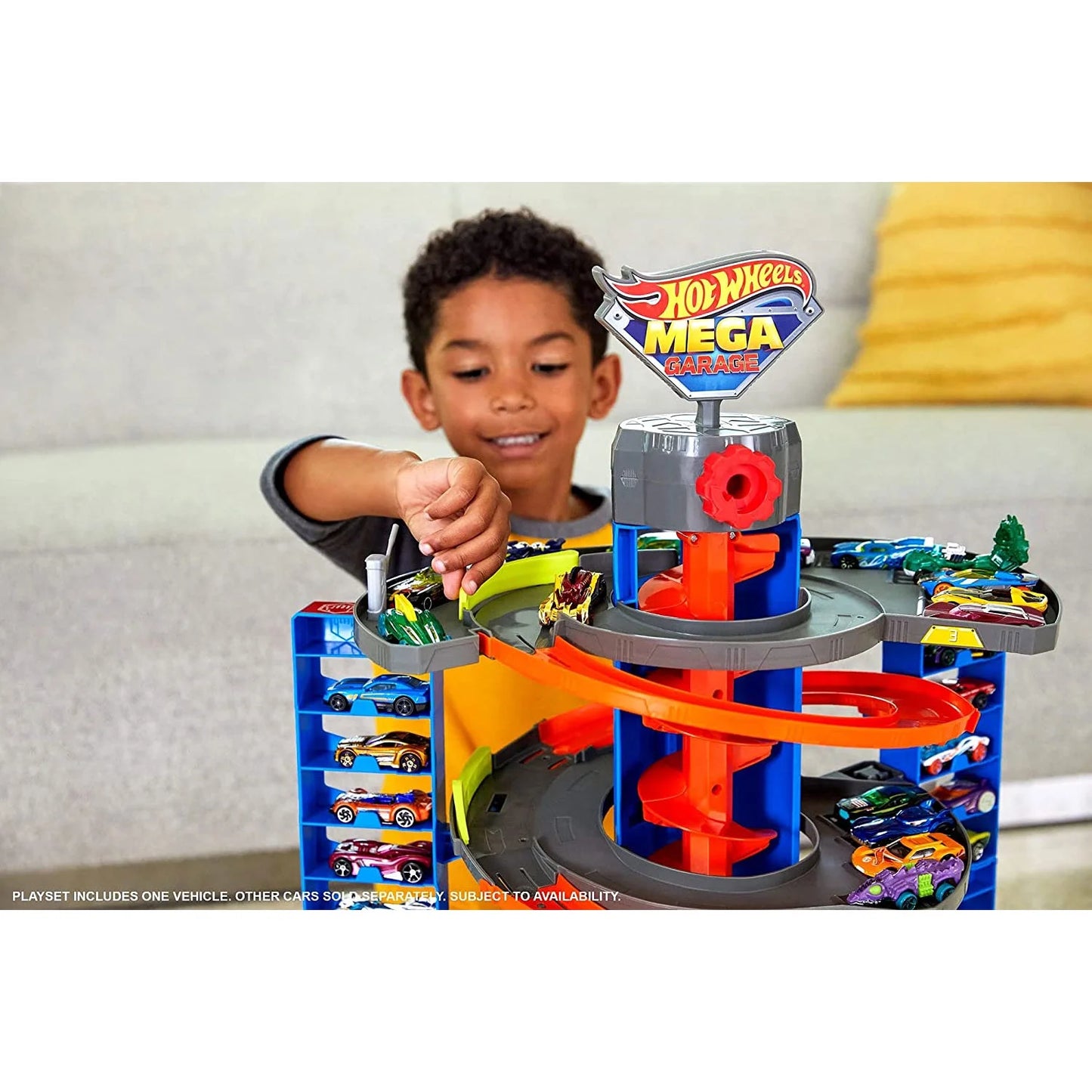 Experience the Thrill of the Hot Wheels City Mega Garage Playset - Ultimate 4-Level Parking Adventure!