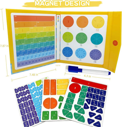 Engaging Montessori Magnetic Fraction Puzzle: Make Math Fun for Kids!