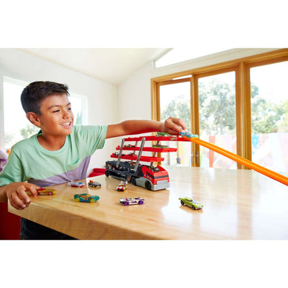 Ultimate Hot Wheels Mega Hauler Truck - Store and Race Over 50 Cars!