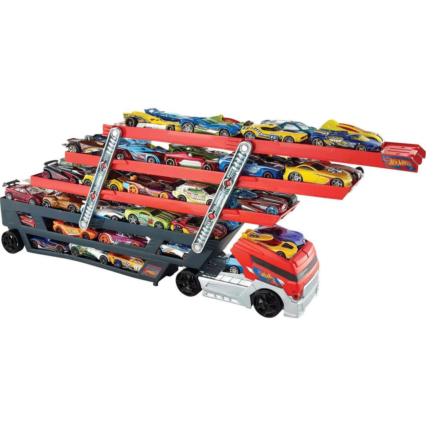 Ultimate Hot Wheels Mega Hauler Truck - Store and Race Over 50 Cars!