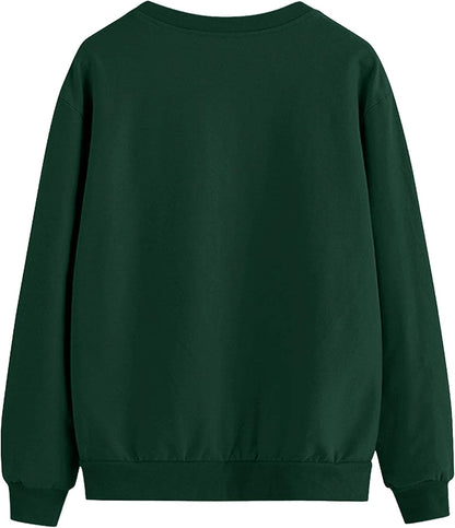 Christmas Sweatshirt Women Merry and Bright Christmas T-Shirt Funny Xmas Lights Blouse Tops Holiday Shirts