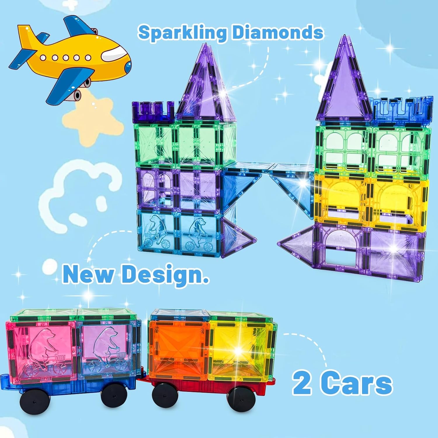 3DKids Magnetic Blocks Toy Set