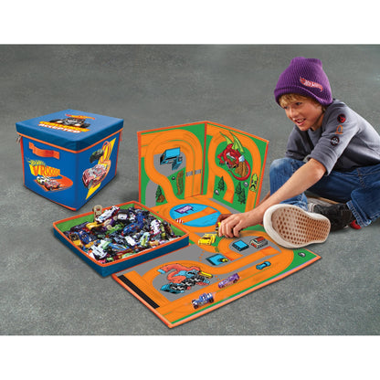 Ultimate Hot Wheels 300 Car Storage Cube & Playmat - Organize and Play in Style!