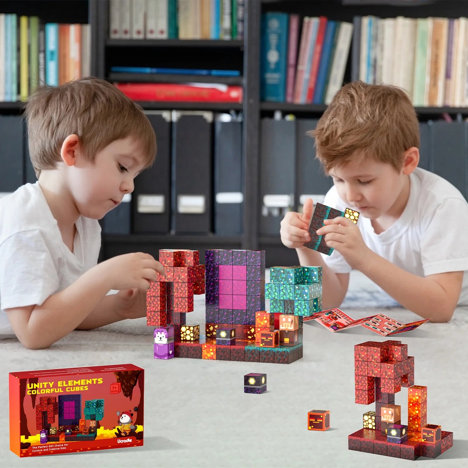 Unlock Creativity with 108 Pieces of Magnetic Blocks - Build Your Own Mine Magnet World Set for Kids and Adults, STEM Certified Fun!