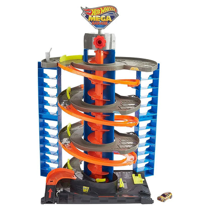 Experience the Thrill of the Hot Wheels City Mega Garage Playset - Ultimate 4-Level Parking Adventure!