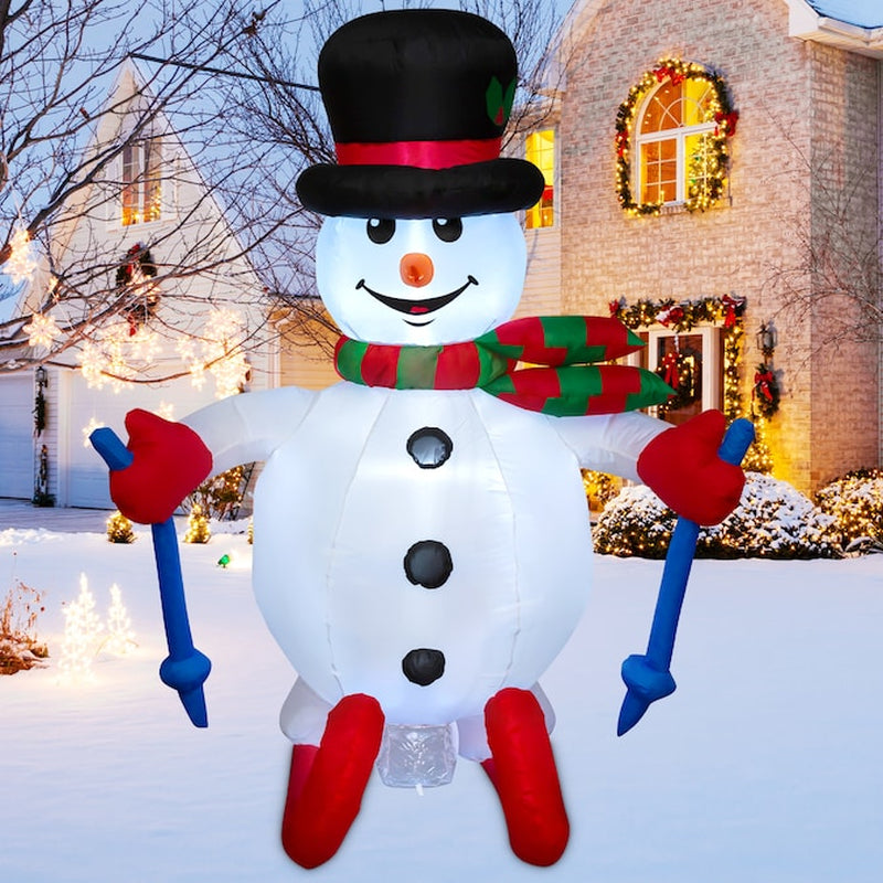 Delightful 5.6-Foot Lighted Snowman Inflatable for a Magical Christmas Display