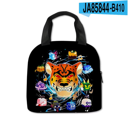 Stylish Blox Fruits Cartoon School Bags for Kids - Perfect Backpacks and Pencil Cases!