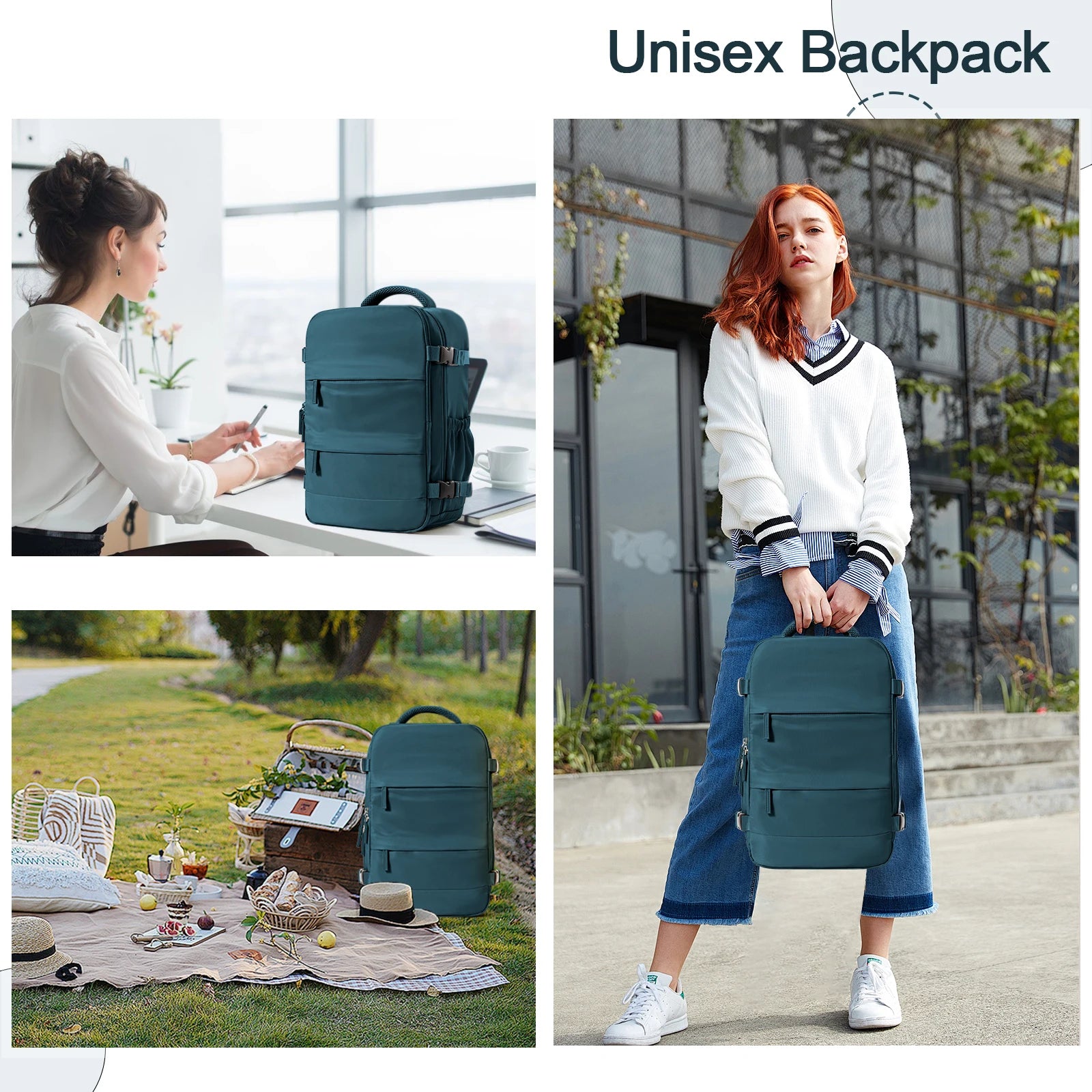 Stylish and Versatile Waterproof Backpack for Men and Women - Perfect for Business, Travel, and College!