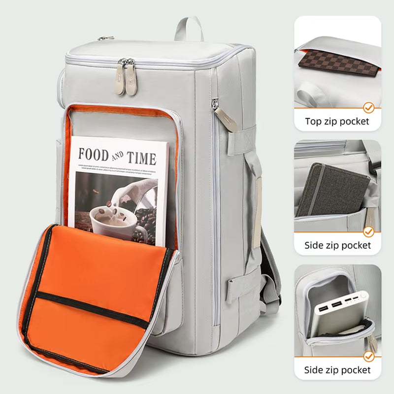 Discover the Ultimate Travel Backpack: Business Bag with Wet and Dry Separation, Multi-Compartment Design, and Large Capacity for Outdoor Adventures