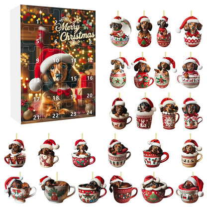Delightful Dachshunds Christmas Advent Calendar 2024 - A Fun Countdown to the Holidays for Kids and Dog Lovers!