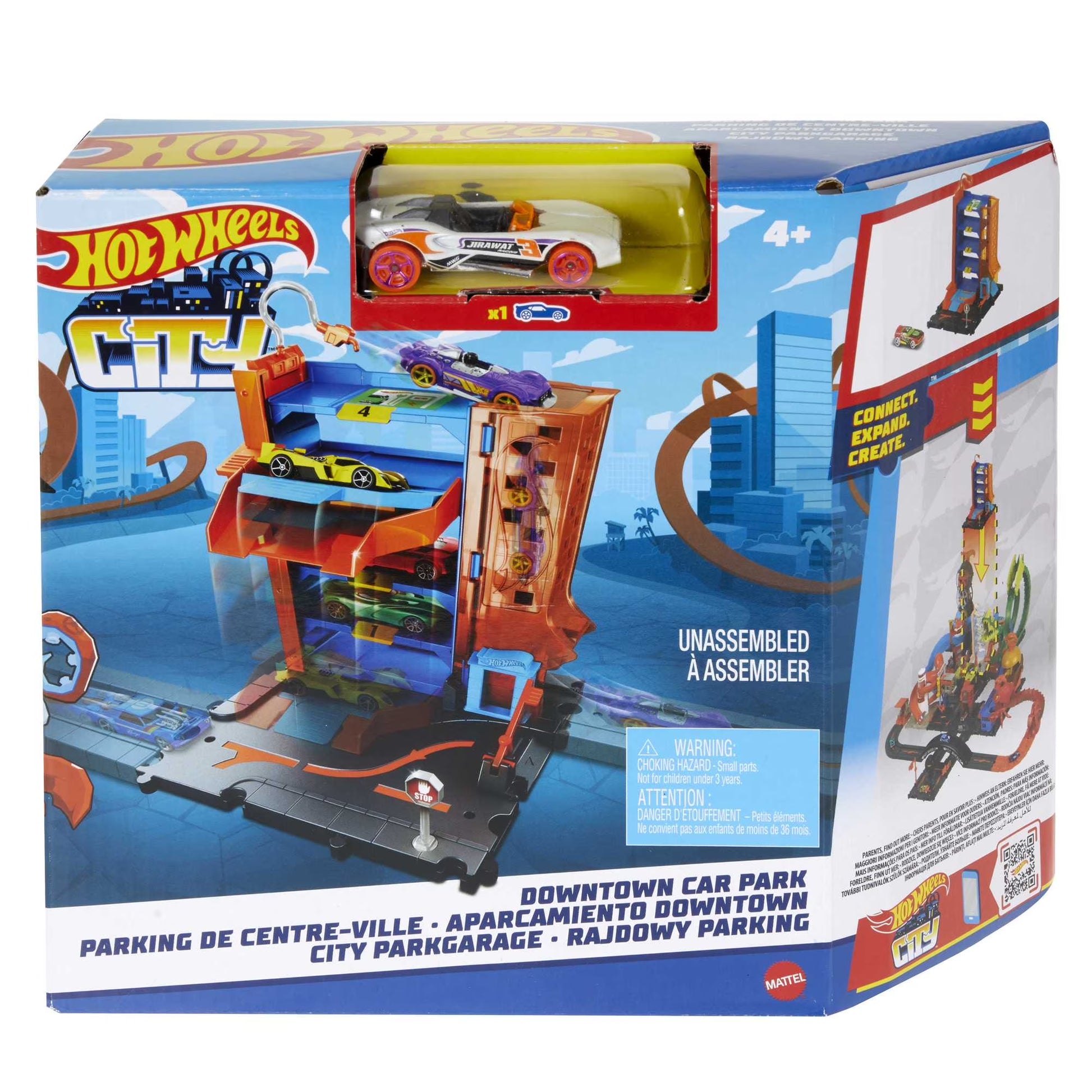 Exciting Hot Wheels City Downtown Car Park Playset - Ultimate Gift for Kids Aged 4 to 8!