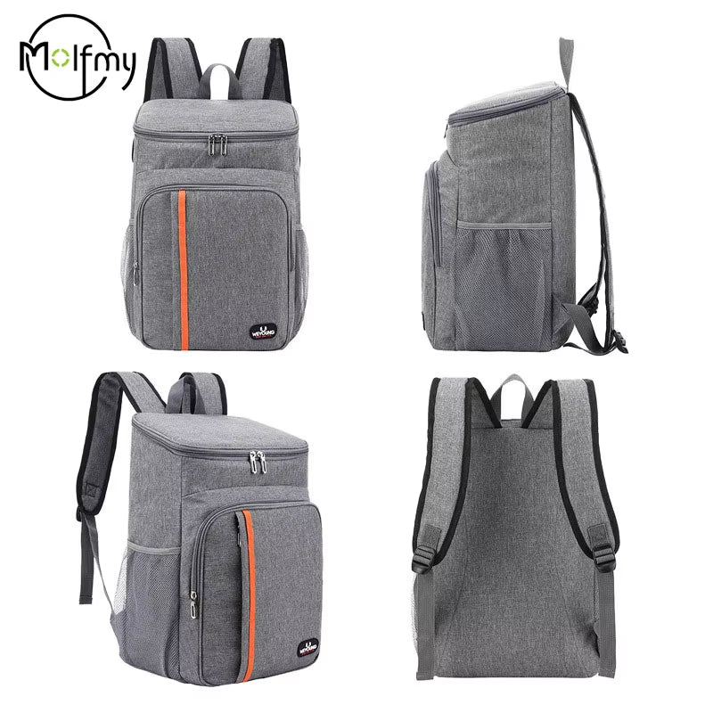 Men's Portable Waterproof Backpack - Durable Thermal Cooler for Camping and Picnics