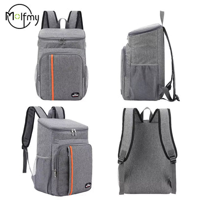 Men's Portable Waterproof Backpack - Durable Thermal Cooler for Camping and Picnics