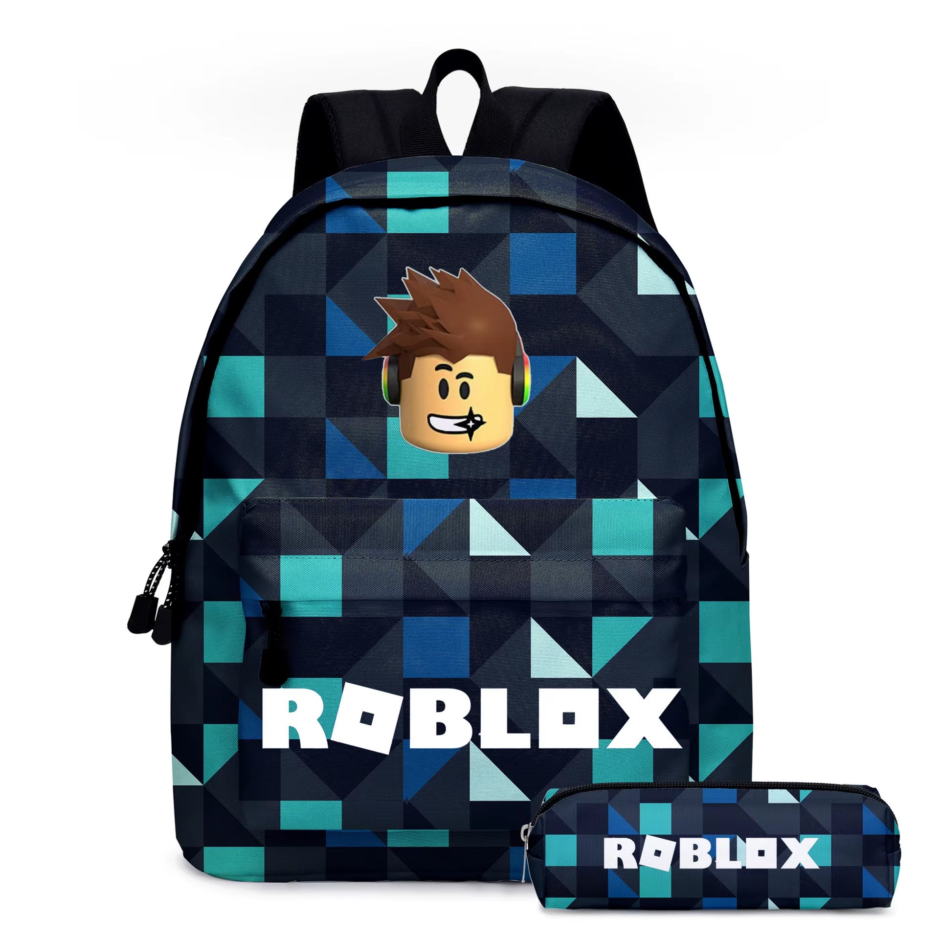 Stylish Blox Fruits Cartoon School Bags for Kids - Perfect Backpacks and Pencil Cases!