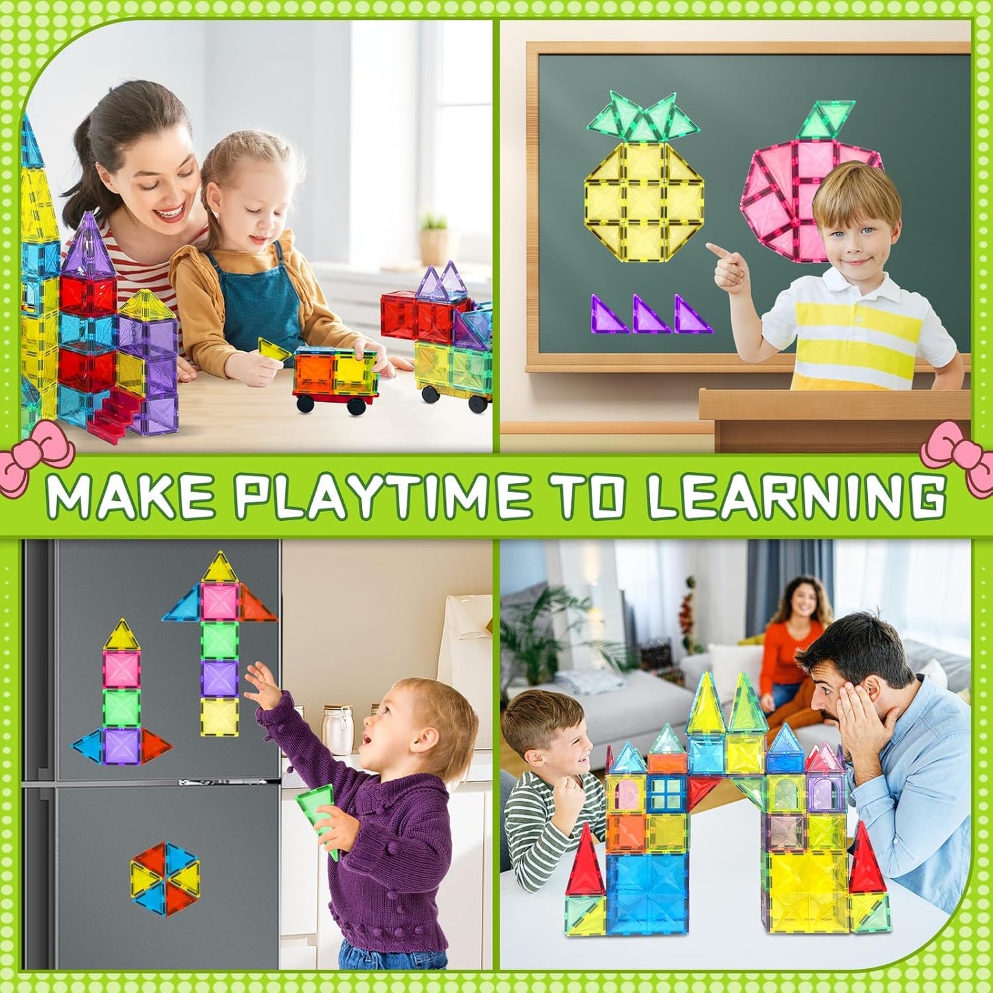 3DKids Magnetic Blocks Toy Set