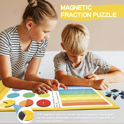 Engaging Montessori Magnetic Fraction Puzzle: Make Math Fun for Kids!