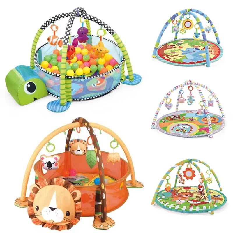 Engaging Baby Fitness Frame: Soft Crawling Blanket Play Mat with Cloth Book for Infants - Perfect Enlightenment Toy and Game Mat Gift